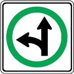 Trubicars Go straight or left turn only