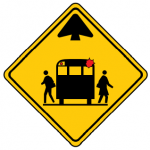 Trubicars School Bus Stop Ahead