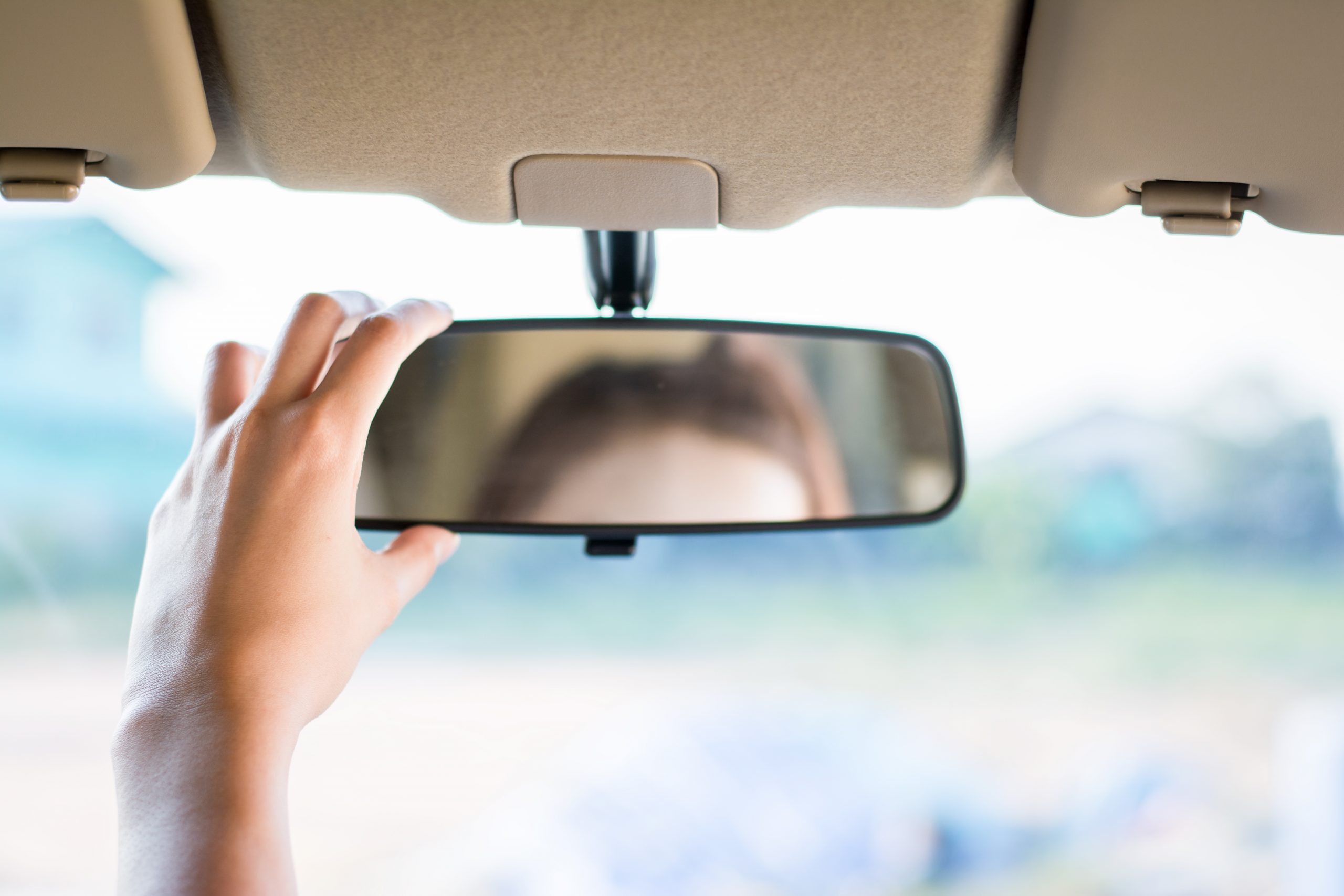 hand adjusting mirror