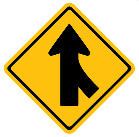 merging sign